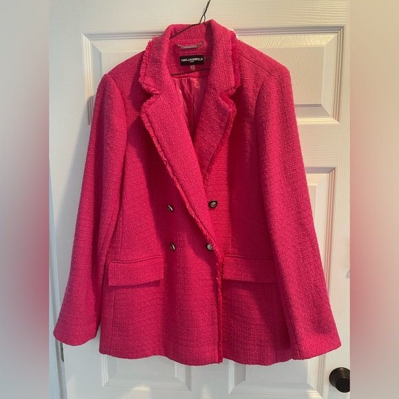 Karl Lagerfeld Vibrant Pink Blazer - Picture 1 of 8
